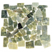 Каменная мозаика MS7042 МРАМОР тёмно-зелёный квадратный