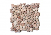 Каменная мозаика MS8002  PINK  ГАЛЬКА бледно-розовая