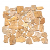 Каменная мозаика MS7025 МРАМОР КРУПНЫЙ песочный квадратный