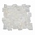 Каменная мозаика MS0536 IL МРАМОР КРУПНЫЙ белый треугольный