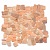 Каменная мозаика MS7015S МРАМОР розовый квадратный 
