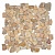 Каменная мозаика MS7025 МРАМОР МЕЛКИЙ песочный квадратный
